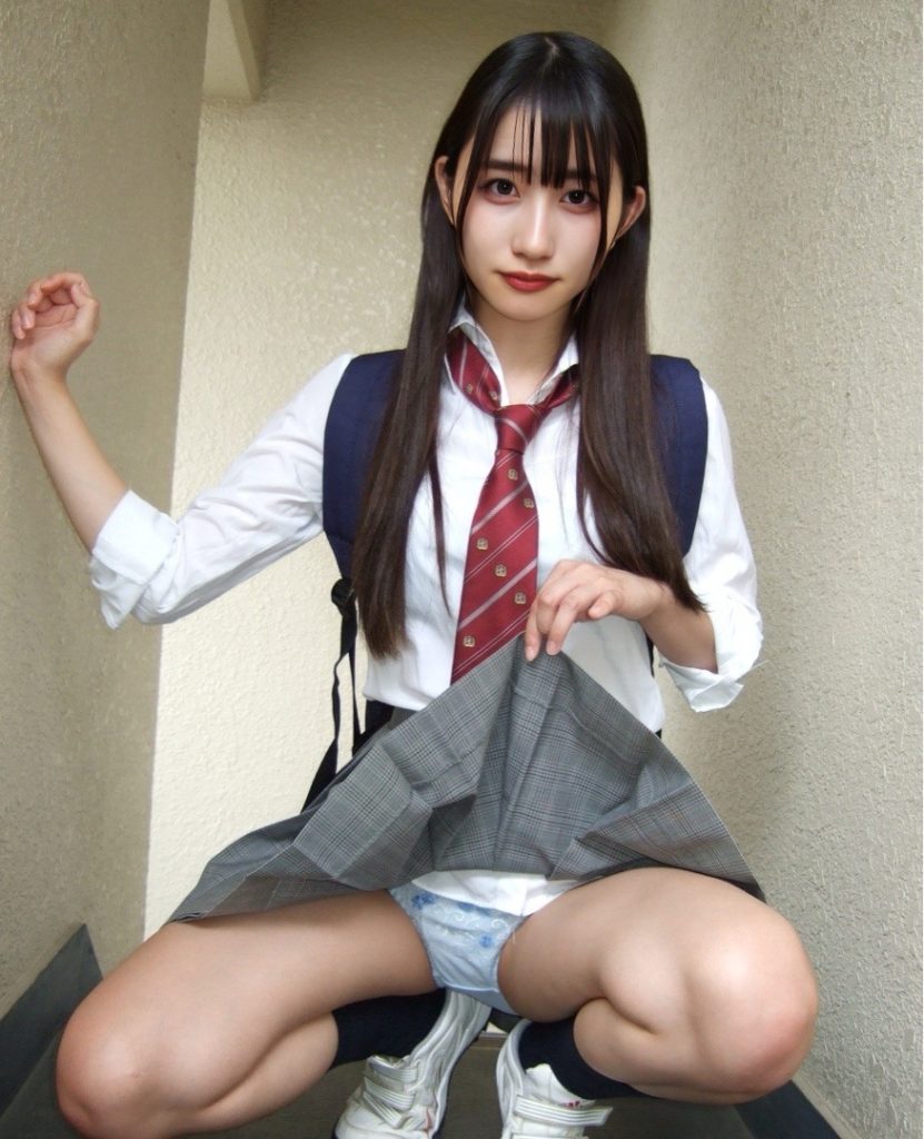 制服コスプレ姿を楽しむ