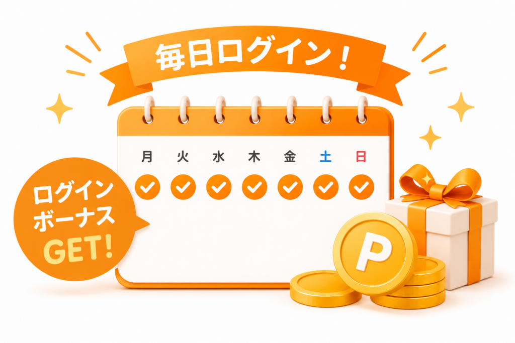 イククル　毎日のログインボーナスがある