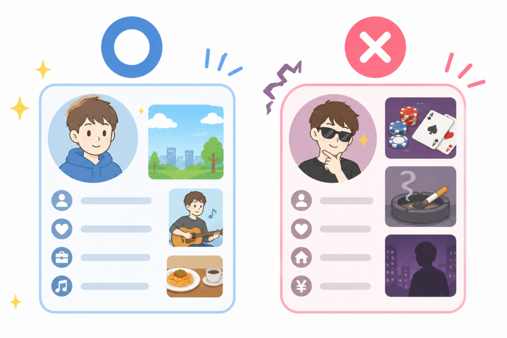 YYC　プロフィールで避けたいNG例