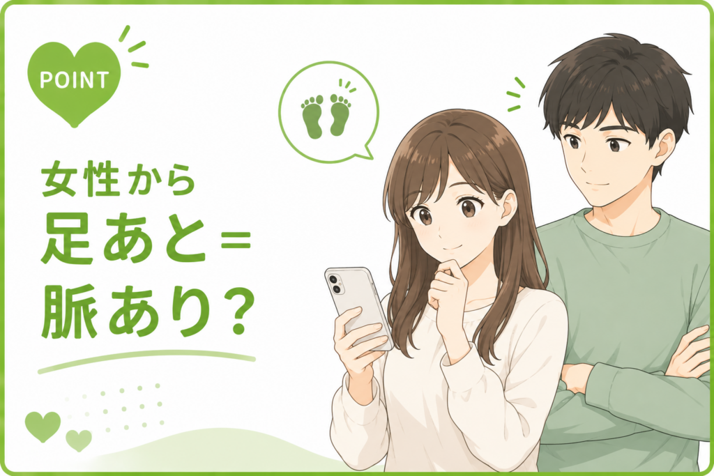 ハッピーメール 女性から足あと=脈あり?