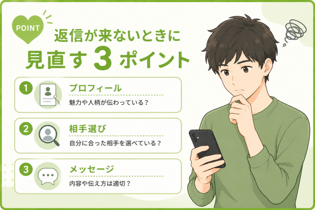 ハッピーメール 返信が来ないときに見直す3ポイント
