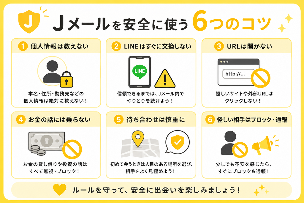 Jメール　Jメールを安全に使う6つのコツ