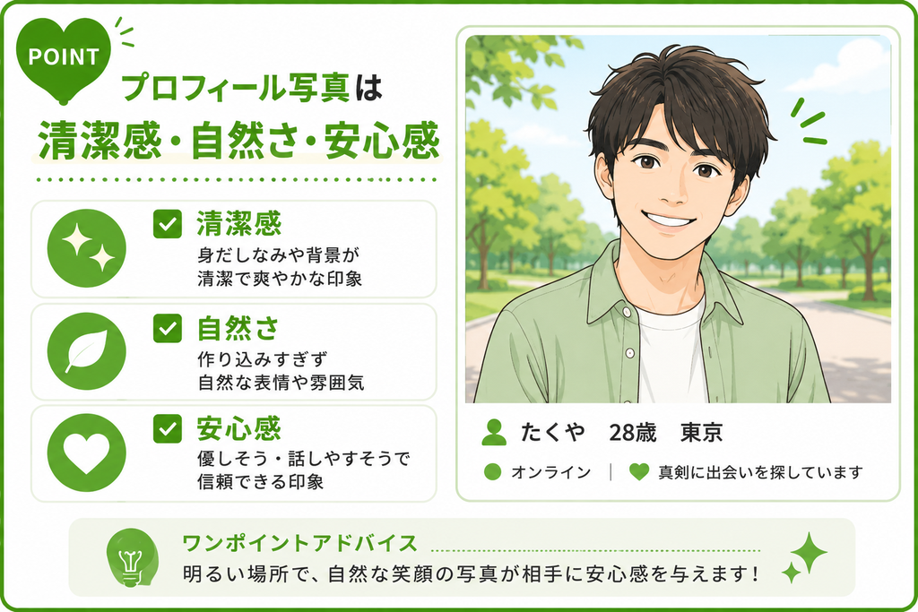 ハッピーメール プロフィール写真は清潔感・自然さ・安心感
