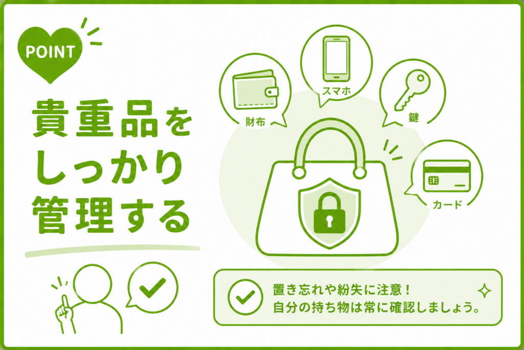 ハッピーメール 貴重品をしっかり管理する