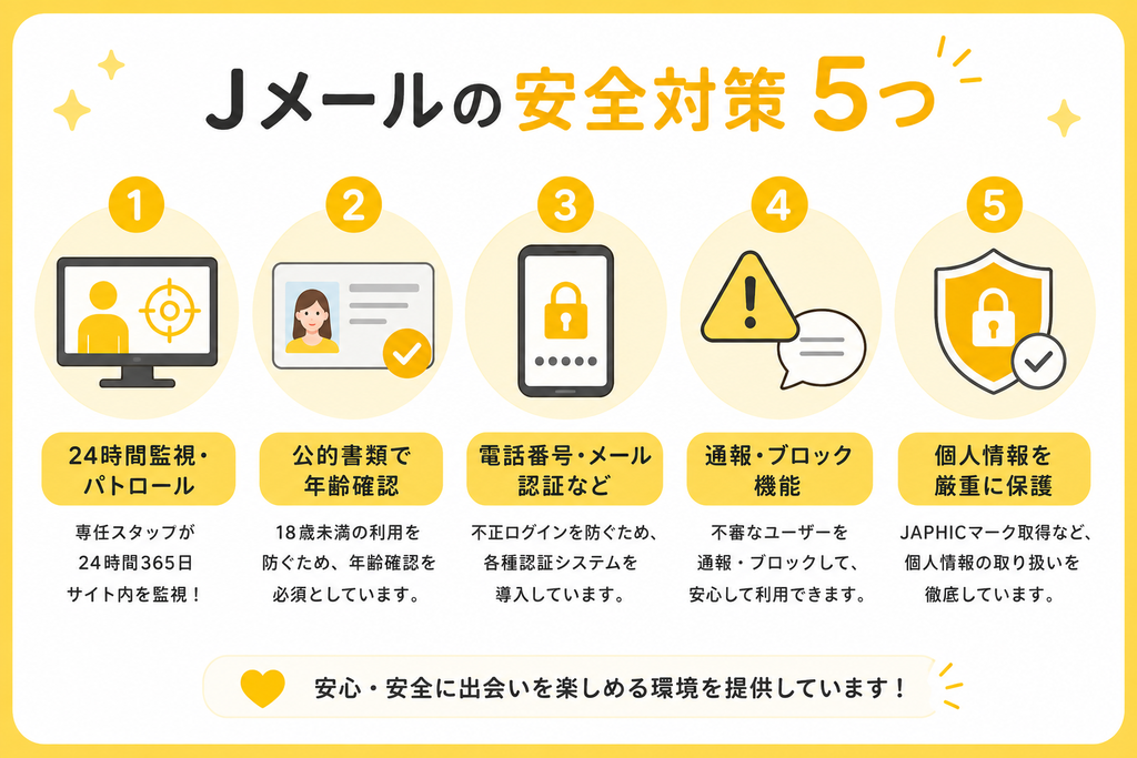Jメール　Jメールの安全対策5つ
