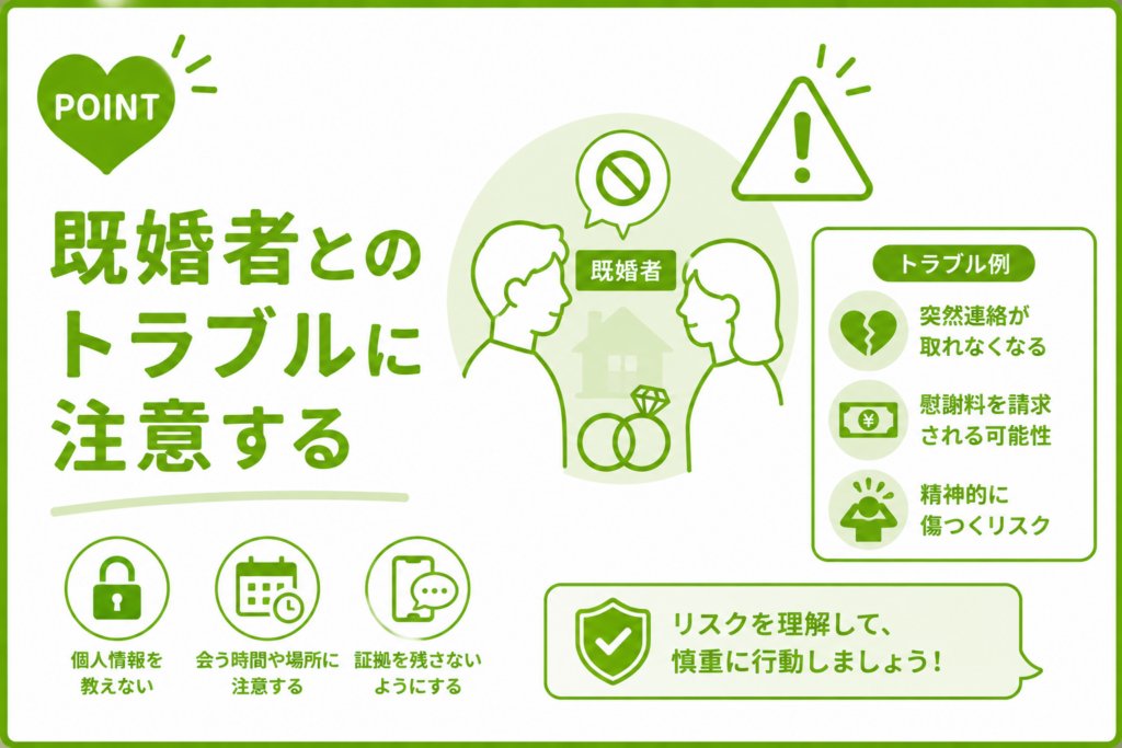 ハッピーメール 既婚者とのトラブルに注意する
