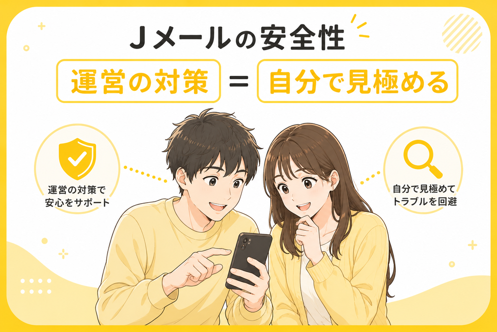 Jメール　Jメールの安全性＝運営対策＋自分で見極める