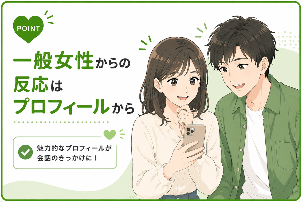 ハッピーメール　一般女性からの反応はプロフィールから
