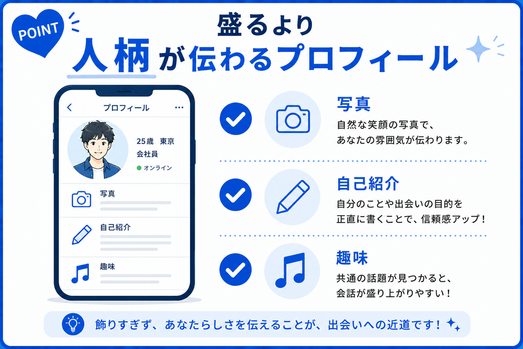 YYC 盛るより人柄が伝わるプロフィール